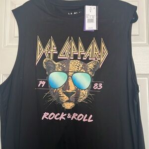 Def Leppard Black Graphic dress